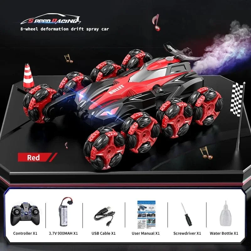 RC Auto Spielzeug Acht Räder Spray Twisting Stunt Drift Auto Ferngesteuerte Autos RC Spielzeug für Kinder Erwachsene Uhr Fernbedienung