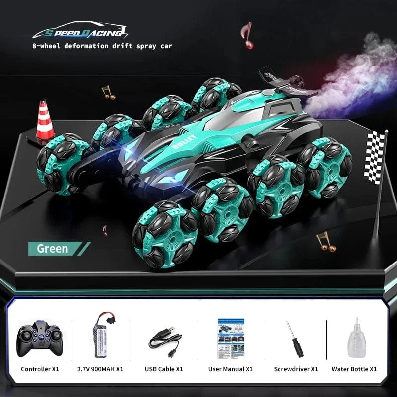 RC Auto Spielzeug Acht Räder Spray Twisting Stunt Drift Auto Ferngesteuerte Autos RC Spielzeug für Kinder Erwachsene Uhr Fernbedienung