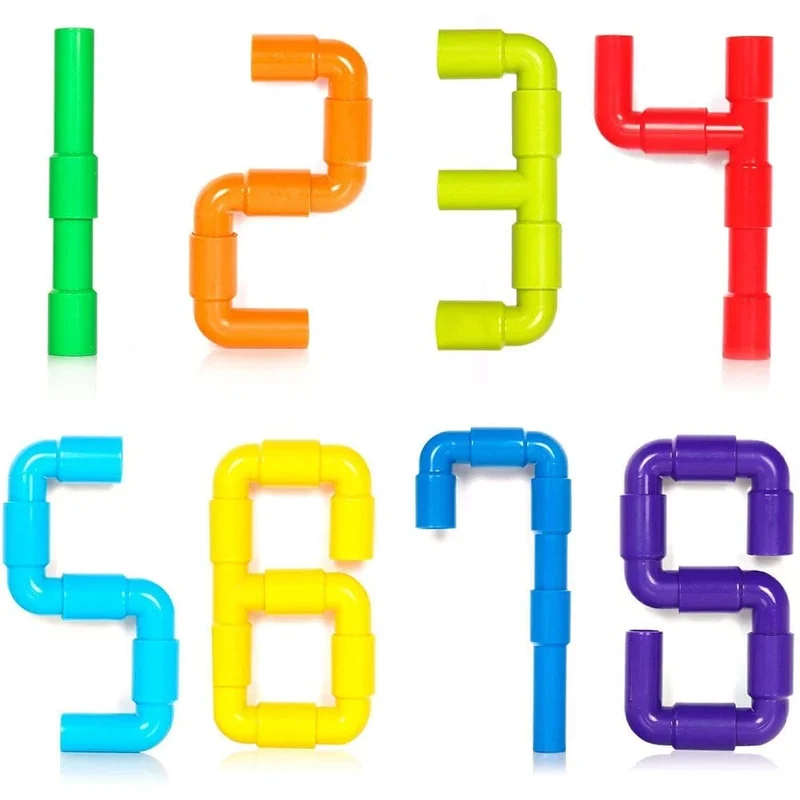 DIY Wasser Bausteine ​​Spielzeug Montessori Wasser Rohr Bausteine ​​Spielzeug Designer Kinder Bau Pädagogisches Spielzeug Geschenk