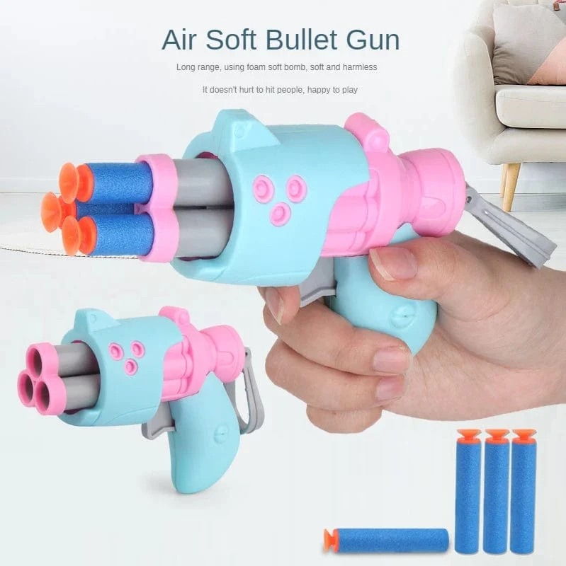 Kinder Pistole Spielzeug Waffe Schaum weiche Kugel Spielzeug Pistole Launcher Kinder Outdoor harmlos Schießen Spiel Sport