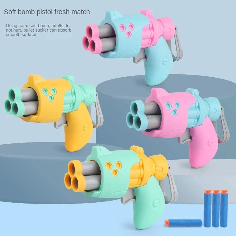 Kinder Pistole Spielzeug Waffe Schaum weiche Kugel Spielzeug Pistole Launcher Kinder Outdoor harmlos Schießen Spiel Sport