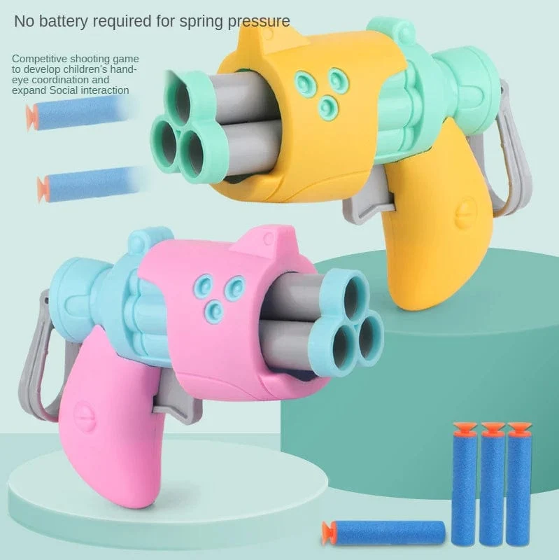 Kinder Pistole Spielzeug Waffe Schaum weiche Kugel Spielzeug Pistole Launcher Kinder Outdoor harmlos Schießen Spiel Sport