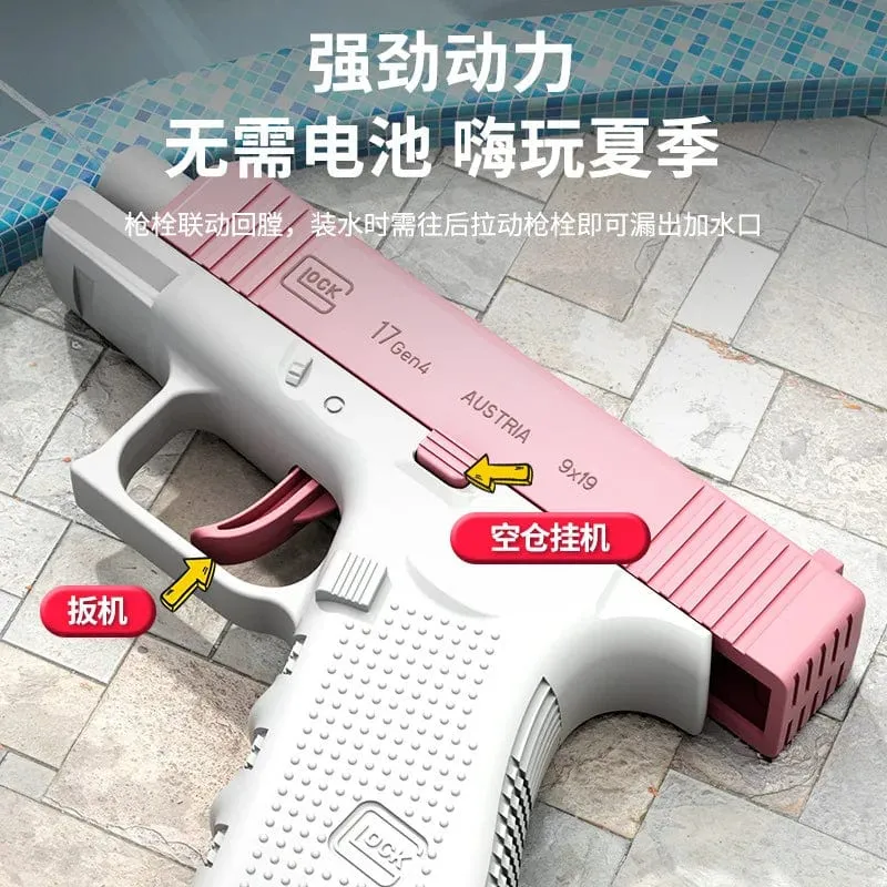 Neu Sommer Wasser Pistole Spielzeug Platzt Pistole Hochdruck Starke Lade Wasser Automatische Wasser Spray Kinder
