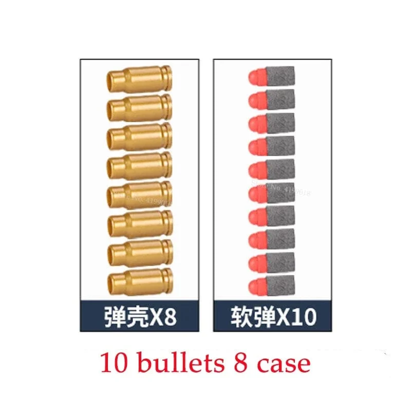 G17 Soft Bullet Spielzeugpistole Shell Ejection Foam Darts Pistole Desert Eagle Airsoft Pistole mit Schalldämpfer für Kinder Erwachsene