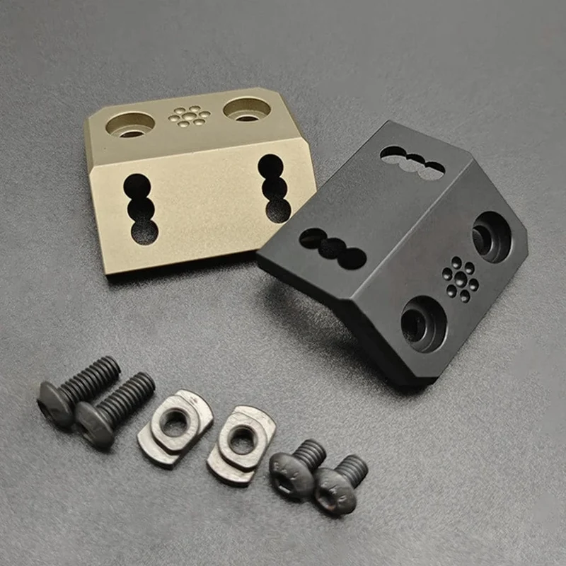 Taktische M300 M600 Taschenlampe Basis MLOK Seite Montage Halterung Schiene CNC Metall Basis Taschenlampe Stehen Jagd Zubehör