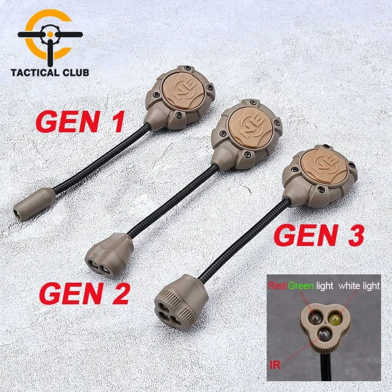 WADSN Taktische Airsoft Helm Licht Princeton Softair Laterne IR Red Dot LED Taschenlampe Tec Mpls 3 LED Licht Waffe Gewehr Lampe