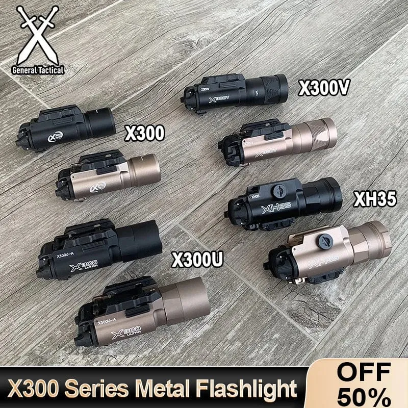 Surefir Taktische X300 X300U Ultra X300V XH35 Metall Pistole Pistole Strobe LED Licht Fit 20mm Schiene Airsoft Waffe Jagd taschenlampe