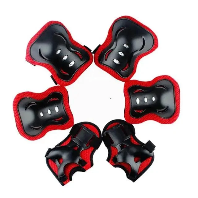6 Teile/satz Kinder Knie Pads Ellenbogen Pads Handgelenk Guards Schutz Getriebe Set Für Roller Skating Skateboard Radfahren Sport Kits