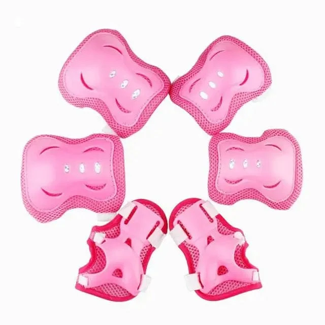 6 Teile/satz Kinder Knie Pads Ellenbogen Pads Handgelenk Guards Schutz Getriebe Set Für Roller Skating Skateboard Radfahren Sport Kits