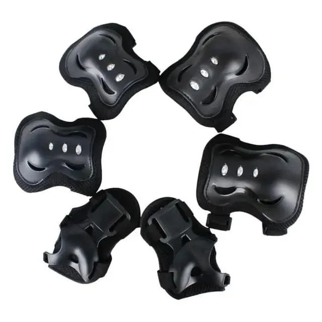 6 Teile/satz Kinder Knie Pads Ellenbogen Pads Handgelenk Guards Schutz Getriebe Set Für Roller Skating Skateboard Radfahren Sport Kits