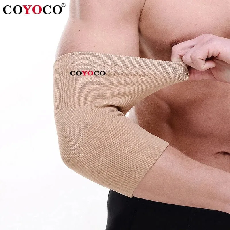 COYOCO Marke Hohe Elastische Sport Outdoor Radfahren Gym Ellenbogen Schutz Klammer Warm Braun 1 Stück Ellenbogen Pad Schützen Unterstützung Knie Hülse