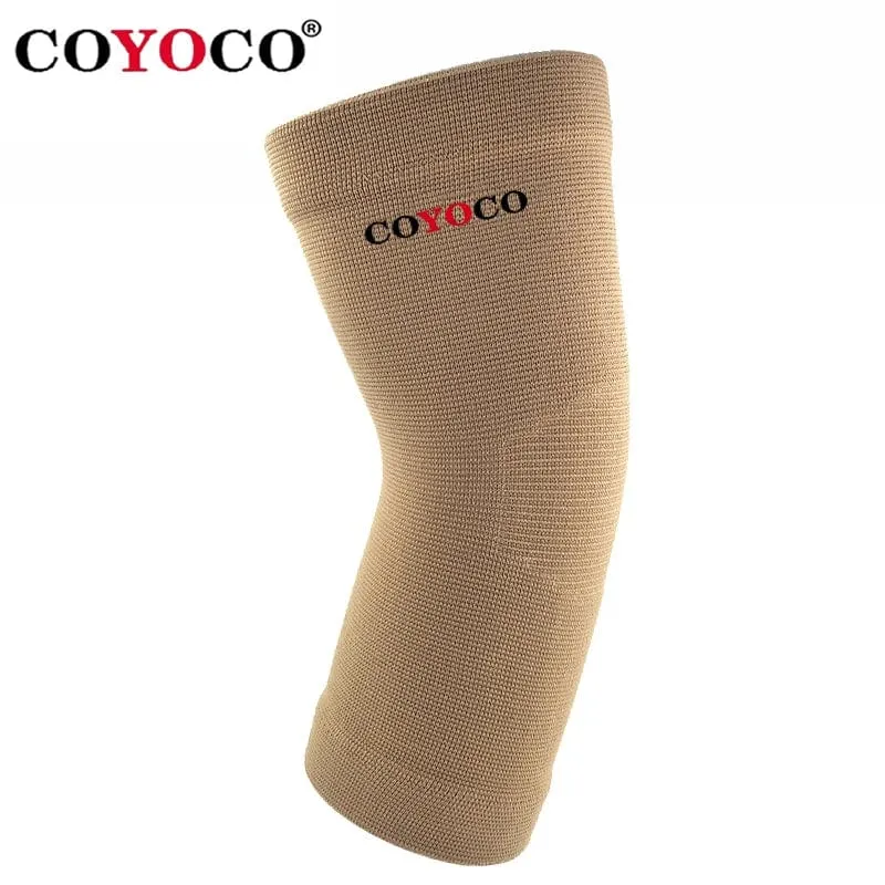 COYOCO Marke Hohe Elastische Sport Outdoor Radfahren Gym Ellenbogen Schutz Klammer Warm Braun 1 Stück Ellenbogen Pad Schützen Unterstützung Knie Hülse