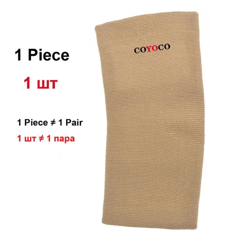 COYOCO Marke Hohe Elastische Sport Outdoor Radfahren Gym Ellenbogen Schutz Klammer Warm Braun 1 Stück Ellenbogen Pad Schützen Unterstützung Knie Hülse