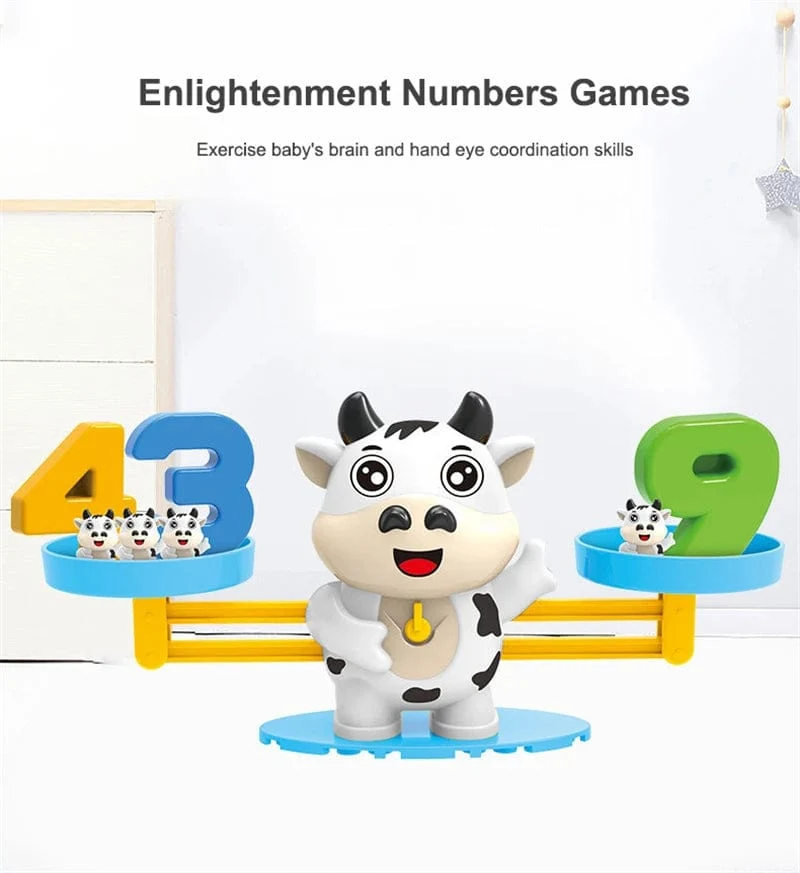 Monkey Balance Mathe-Spiel, Montessori-Lernspielzeug für Kinder im Vorschulalter, Baby-Entwicklungsspielzeug, Zahlenunterricht für Kinder, Mathe-Spielzeug