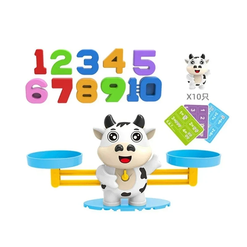 Monkey Balance Mathe-Spiel, Montessori-Lernspielzeug für Kinder im Vorschulalter, Baby-Entwicklungsspielzeug, Zahlenunterricht für Kinder, Mathe-Spielzeug