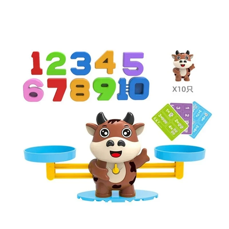 Monkey Balance Mathe-Spiel, Montessori-Lernspielzeug für Kinder im Vorschulalter, Baby-Entwicklungsspielzeug, Zahlenunterricht für Kinder, Mathe-Spielzeug
