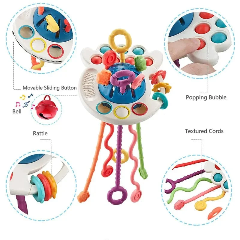 Baby Montessori Spielzeug Würfel 0 6 12 Monate Lernen Form Farbe Block Uhr Kinder Spiel Set mit Puzzle Pädagogisches Geschenk