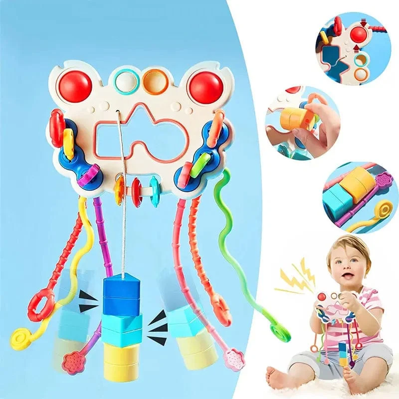 Baby Montessori Spielzeug Würfel 0 6 12 Monate Lernen Form Farbe Block Uhr Kinder Spiel Set mit Puzzle Pädagogisches Geschenk