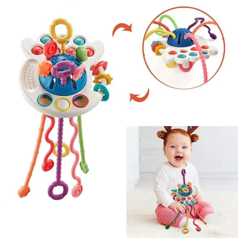 Baby Montessori Spielzeug Würfel 0 6 12 Monate Lernen Form Farbe Block Uhr Kinder Spiel Set mit Puzzle Pädagogisches Geschenk