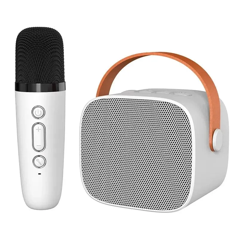 Tragbares Karaoke-Mikrofon, Bluetooth-Lautsprecher, KTV, Doppelmikrofon, Duett, Spielzeug für Erwachsene und Kinder, geeignet für Familienfeiern zum Singen