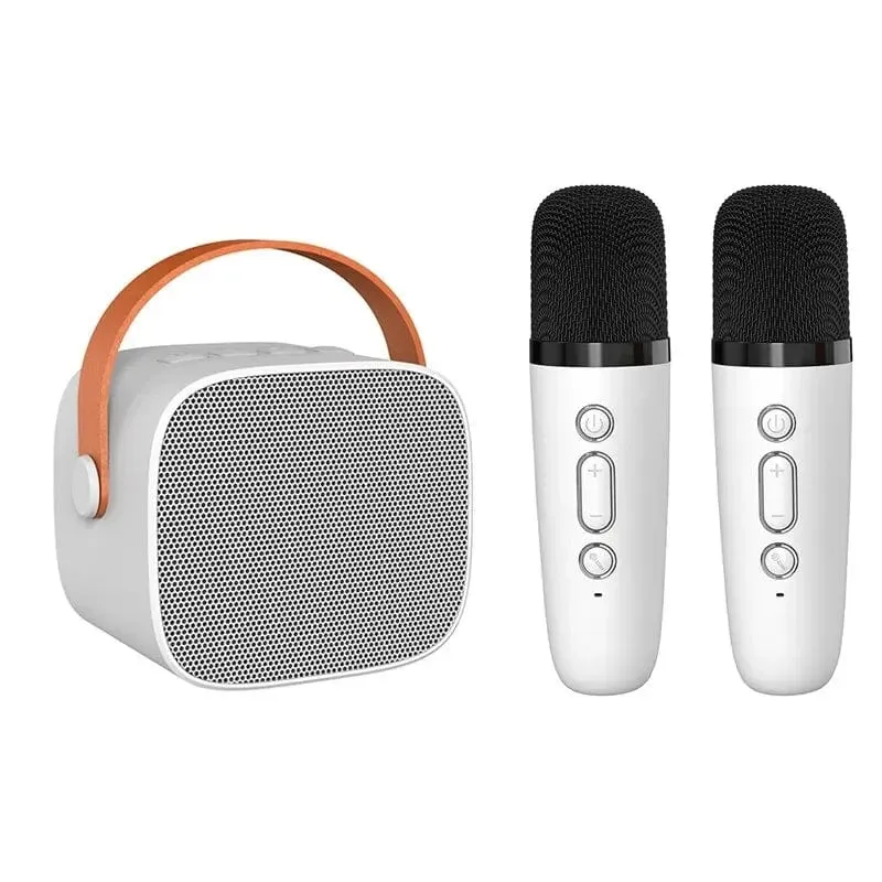 Tragbares Karaoke-Mikrofon, Bluetooth-Lautsprecher, KTV, Doppelmikrofon, Duett, Spielzeug für Erwachsene und Kinder, geeignet für Familienfeiern zum Singen