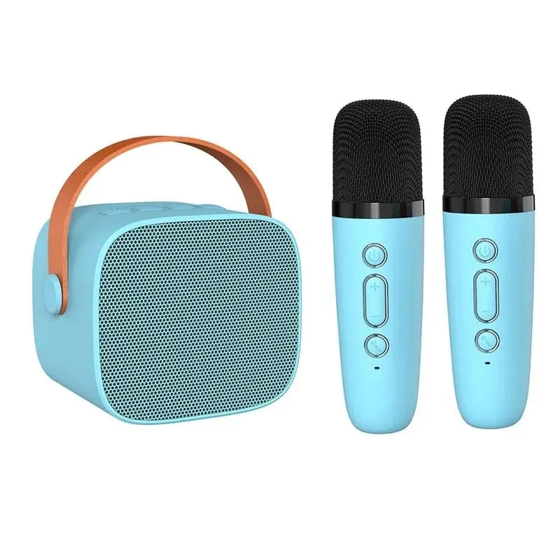 Tragbares Karaoke-Mikrofon, Bluetooth-Lautsprecher, KTV, Doppelmikrofon, Duett, Spielzeug für Erwachsene und Kinder, geeignet für Familienfeiern zum Singen