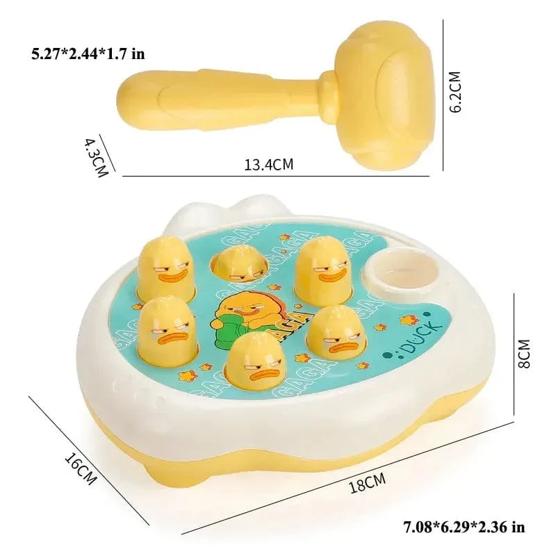Ente/Frosch/Schwein Baby Spielzeug Montessori Lernspiel Lernspiel Puzzle Geschenk für Kleinkind Junge/Mädchen Whack-a-mole Fidget Spielzeug mit Hammer