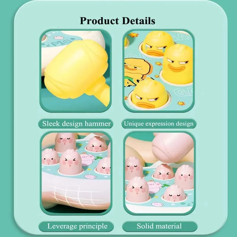 Ente/Frosch/Schwein Baby Spielzeug Montessori Lernspiel Lernspiel Puzzle Geschenk für Kleinkind Junge/Mädchen Whack-a-mole Fidget Spielzeug mit Hammer