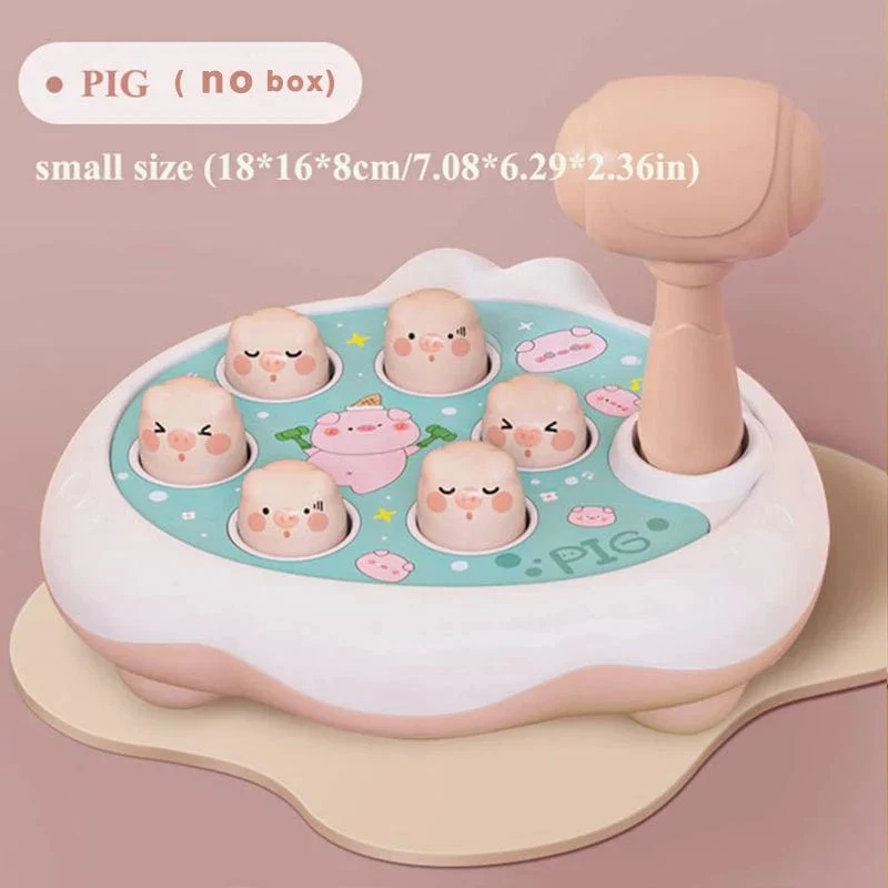 Ente/Frosch/Schwein Baby Spielzeug Montessori Lernspiel Lernspiel Puzzle Geschenk für Kleinkind Junge/Mädchen Whack-a-mole Fidget Spielzeug mit Hammer