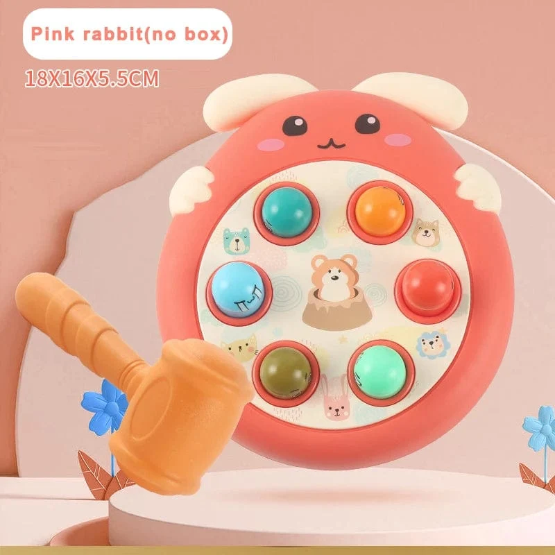 Ente/Frosch/Schwein Baby Spielzeug Montessori Lernspiel Lernspiel Puzzle Geschenk für Kleinkind Junge/Mädchen Whack-a-mole Fidget Spielzeug mit Hammer