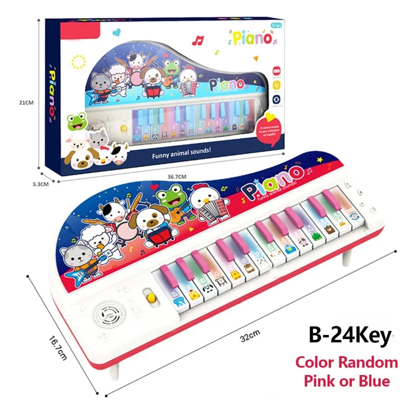 Elektronisches Klavier für Kinder, Tastatur, tragbar, 61 Tasten, Orgel mit Mikrofon, Lernspielzeug, Musikinstrument, Geschenk für Kinder, Anfänger