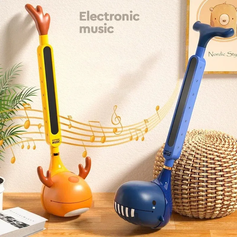 Neues japanisches elektronisches Musikinstrument von Otamatone, tragbarer Synthesizer, lustige magische Klänge, Spielzeug, kreatives Geschenk für Kinder und Erwachsene