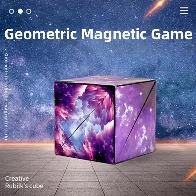 3D Verträumtes Veränderbares Magnetisches Magisches Quadrat Unendliche Flippig Geometrie Puzzle Spiel Antistress Zappeln Spielzeug Kinder Geburtstag Geschenk