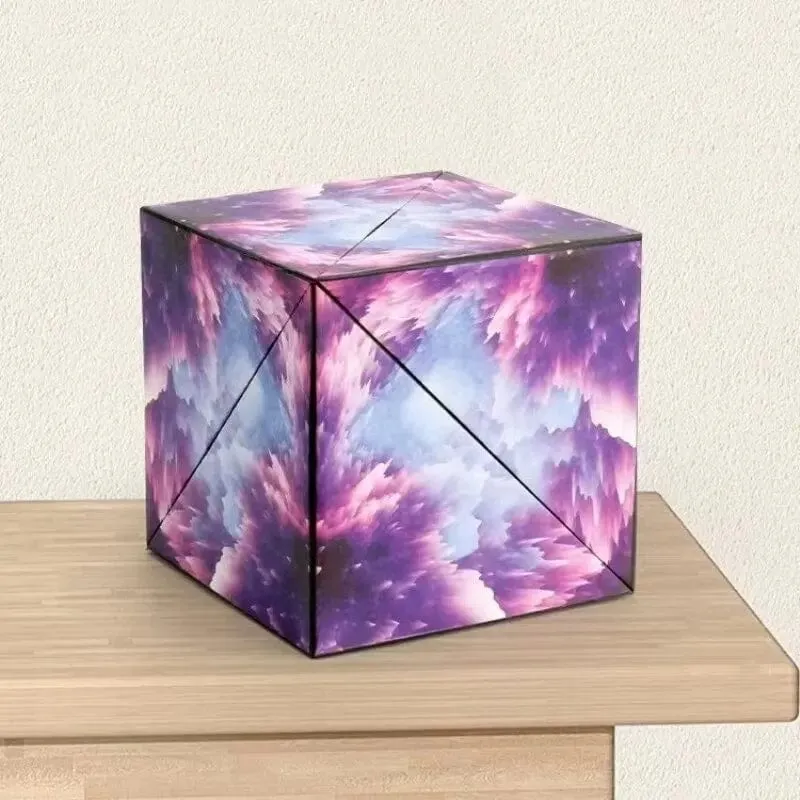 3D Verträumtes Veränderbares Magnetisches Magisches Quadrat Unendliche Flippig Geometrie Puzzle Spiel Antistress Zappeln Spielzeug Kinder Geburtstag Geschenk
