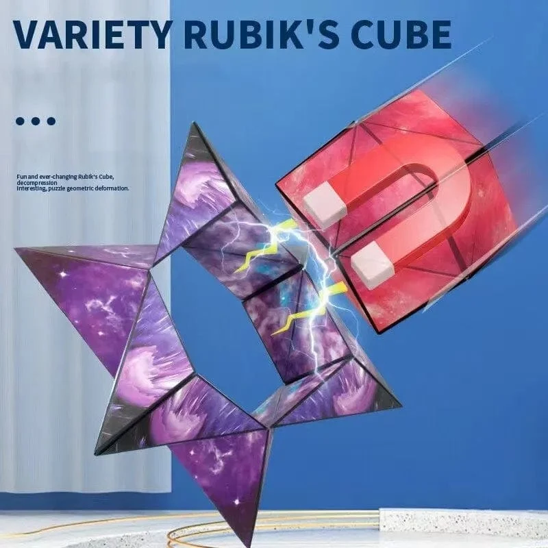 3D Verträumtes Veränderbares Magnetisches Magisches Quadrat Unendliche Flippig Geometrie Puzzle Spiel Antistress Zappeln Spielzeug Kinder Geburtstag Geschenk