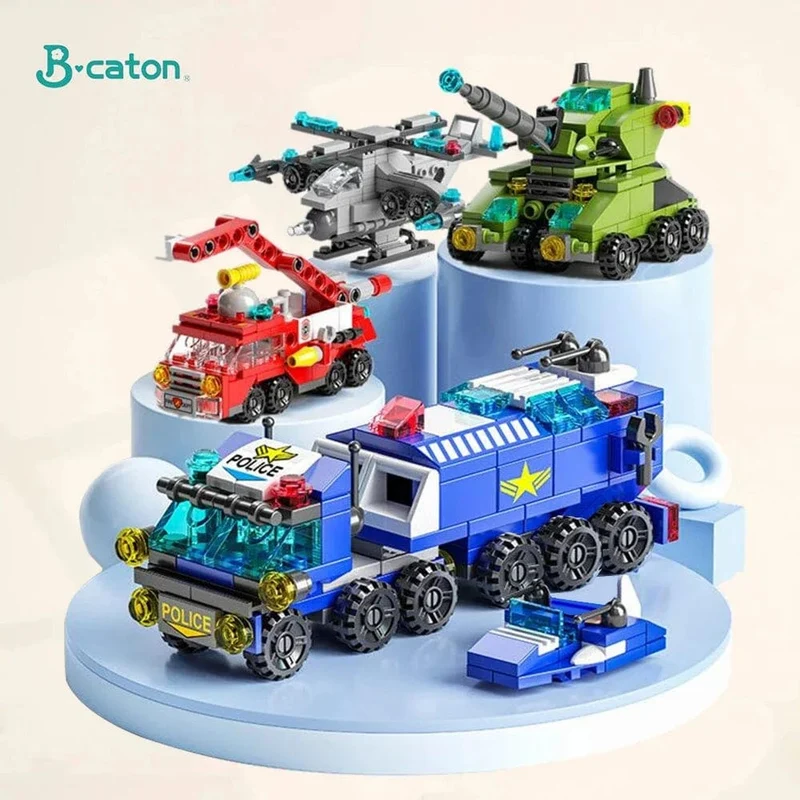 6 in 1 Kinder Ziegel Spielzeug Fahrzeug Formen Luftfahrt Spaceport Modell Bausteine ​​Bau Baby Intelligenz Entwicklung Geschenk