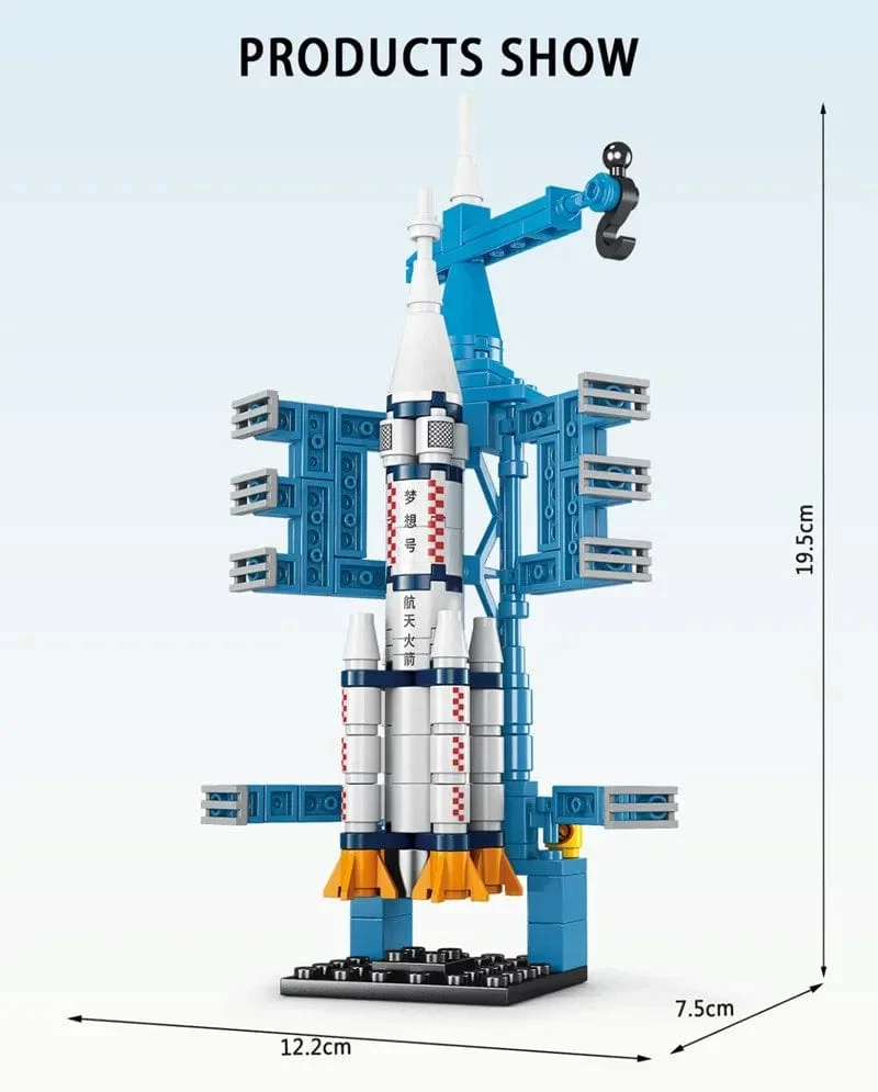 6 in 1 Kinder Ziegel Spielzeug Fahrzeug Formen Luftfahrt Spaceport Modell Bausteine ​​Bau Baby Intelligenz Entwicklung Geschenk