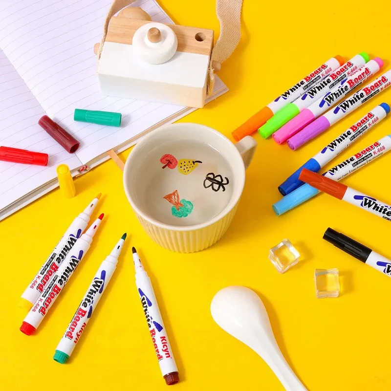 Magischer Wassermalstift, bunter Markierungsstift, schwimmender Tintenstift, Gekritzel-Wasserstifte, Kinder, Montessori-Spielzeug für die Früherziehung