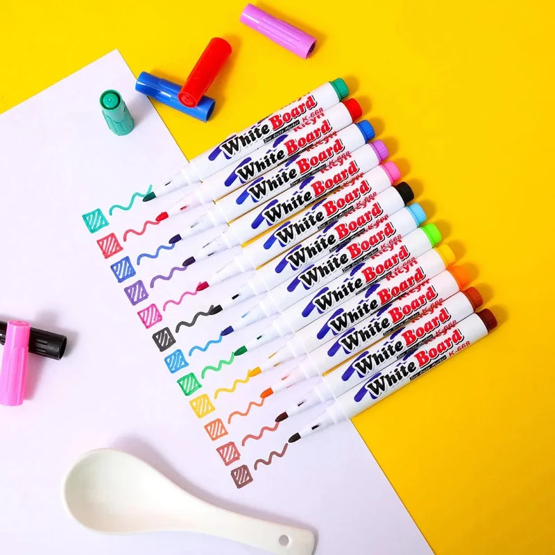 Magischer Wassermalstift, bunter Markierungsstift, schwimmender Tintenstift, Gekritzel-Wasserstifte, Kinder, Montessori-Spielzeug für die Früherziehung