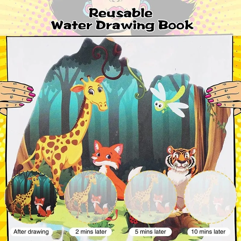 Montessori Spielzeug Magisches Wasser-Malbuch Kinder Lernspiele Gemälde Kinder Malbuch für Babys von 1 bis 3 Jahren Spielzeug