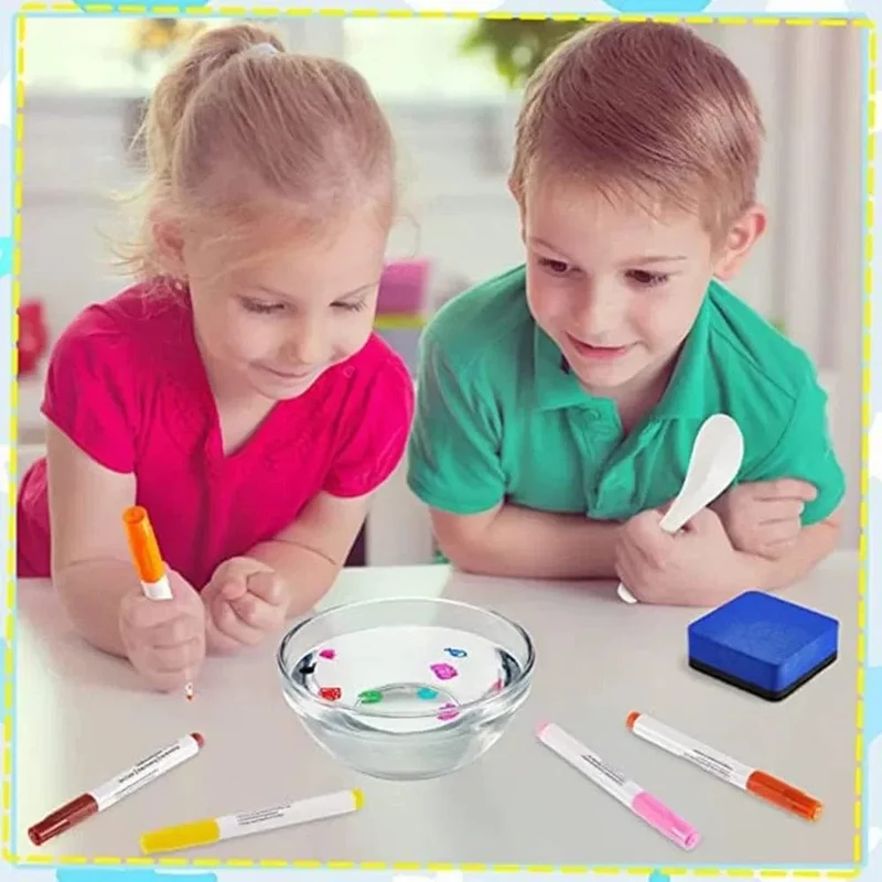 Magischer Wassermalstift, schwimmender Tintenstift für Kinder, farbenfrohe Gekritzel-Wasserstiftpinsel, Kinder, Montessori-Spielzeug für die Früherziehung