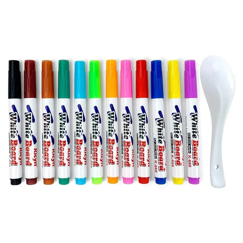 Magischer Wassermalstift, schwimmender Tintenstift für Kinder, farbenfrohe Gekritzel-Wasserstiftpinsel, Kinder, Montessori-Spielzeug für die Früherziehung