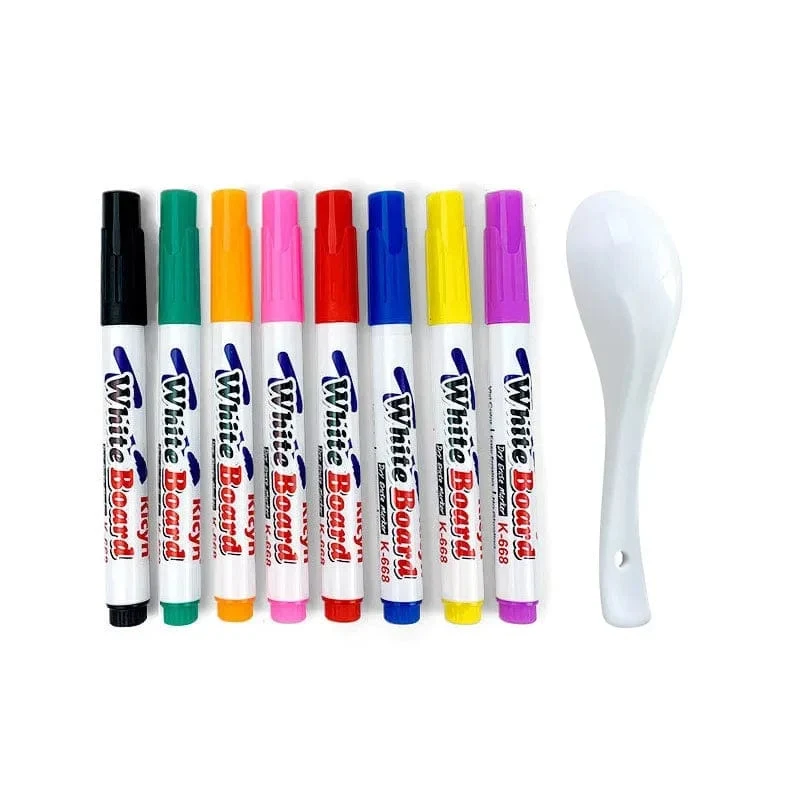 Magischer Wassermalstift, schwimmender Tintenstift für Kinder, farbenfrohe Gekritzel-Wasserstiftpinsel, Kinder, Montessori-Spielzeug für die Früherziehung