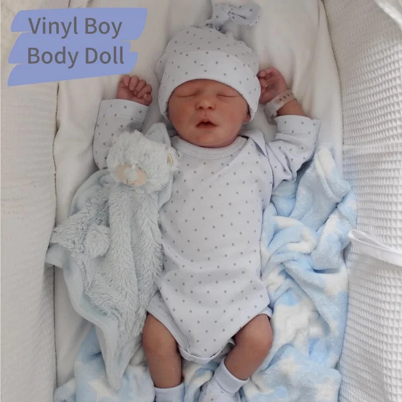 43CM Babypuppe Silikon Vinyl Tuch Frühchen Puppe Bereits Fertig 3D Bemalt Haut Venen Kunst Sammlung Puppe Geschenk Für Mädchen