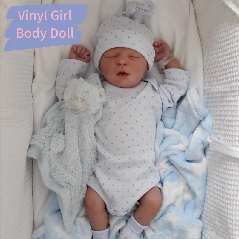 43CM Babypuppe Silikon Vinyl Tuch Frühchen Puppe Bereits Fertig 3D Bemalt Haut Venen Kunst Sammlung Puppe Geschenk Für Mädchen