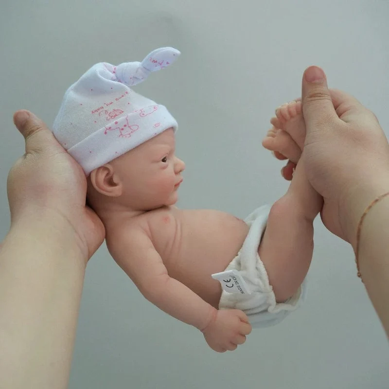 12" Micro Frühchen Ganzkörper Silikon Babypuppe Mädchen "Luna" & Junge "Toby" Lebensechte Puppe Überraschung Kinder Anti-Stress