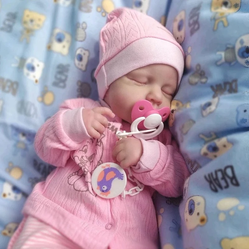20 Zoll lebensechte, bereits bemalte Puppen LouLou 3D-Haut, realistische Baby Alive Neugeborene Puppen, Spielzeugfigur, Kinder, Mädchen, Geschenk