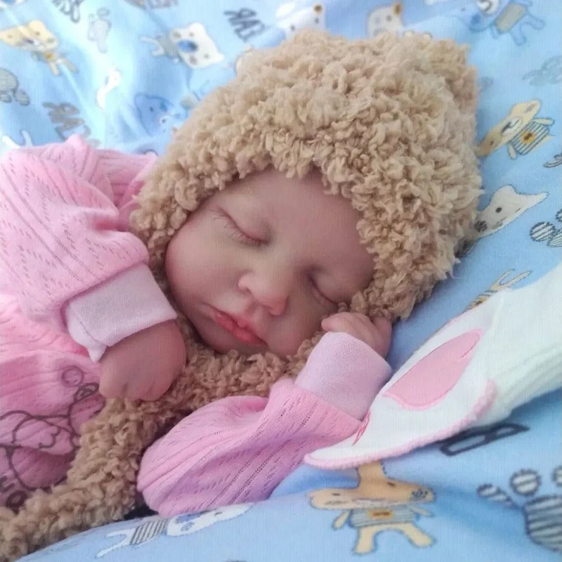 20 Zoll lebensechte, bereits bemalte Puppen LouLou 3D-Haut, realistische Baby Alive Neugeborene Puppen, Spielzeugfigur, Kinder, Mädchen, Geschenk