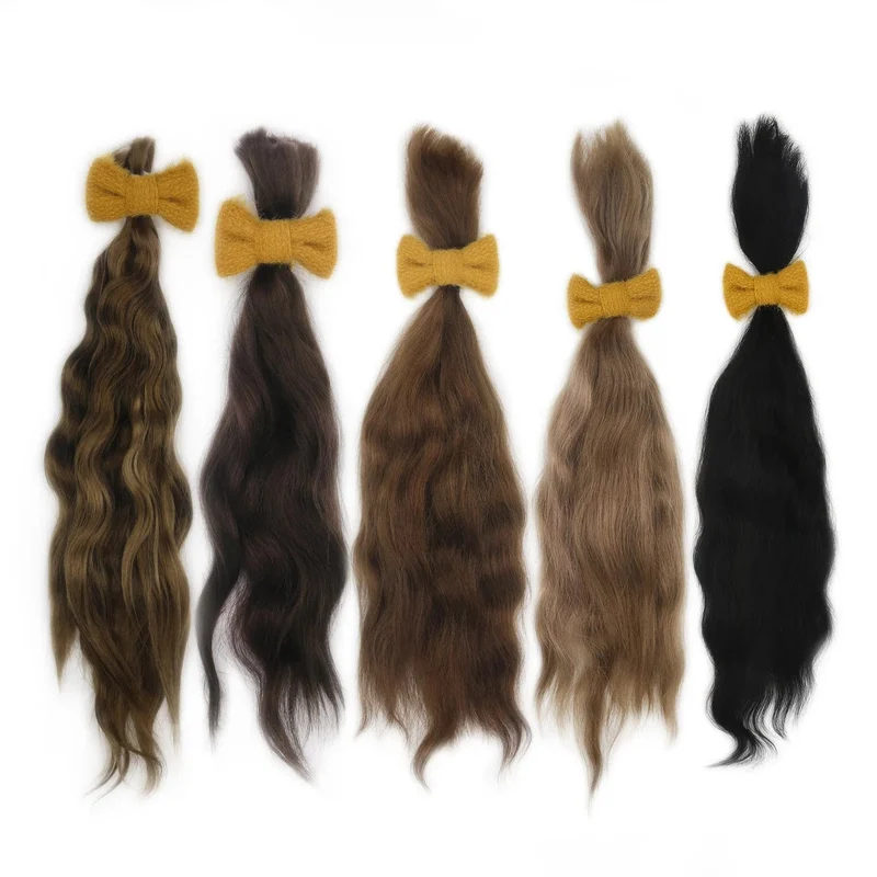 「natürliches lockiges Haar」Die lebensechte Puppenperücke aus Mohair der Marke Witdiy ist so weich wie Lanugohaar und verwendet sichere Farbstoffe, also fühlen Sie sich frei
