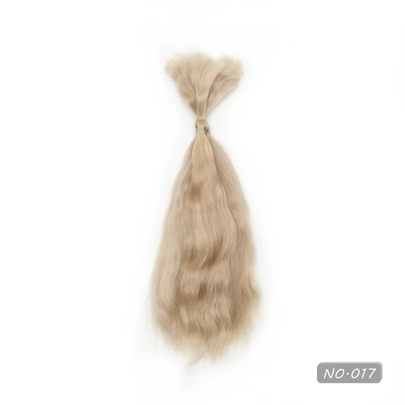 「natürliches lockiges Haar」Die lebensechte Puppenperücke aus Mohair der Marke Witdiy ist so weich wie Lanugohaar und verwendet sichere Farbstoffe, also fühlen Sie sich frei